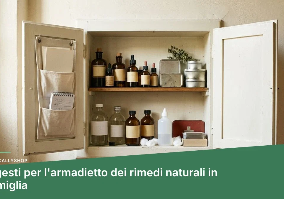 7 gesti per l’armadietto dei rimedi naturali in famiglia