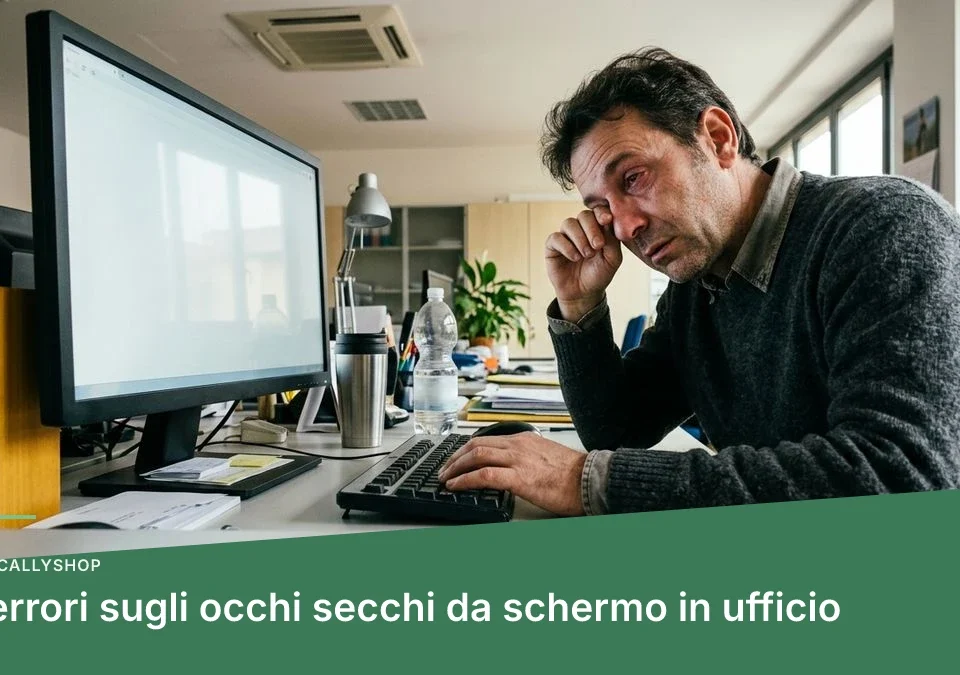 5 errori sugli occhi secchi da schermo in ufficio