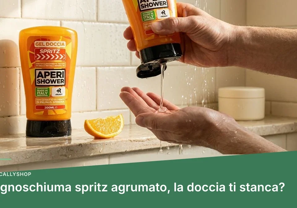 Bagnoschiuma spritz agrumato, la doccia ti stanca?