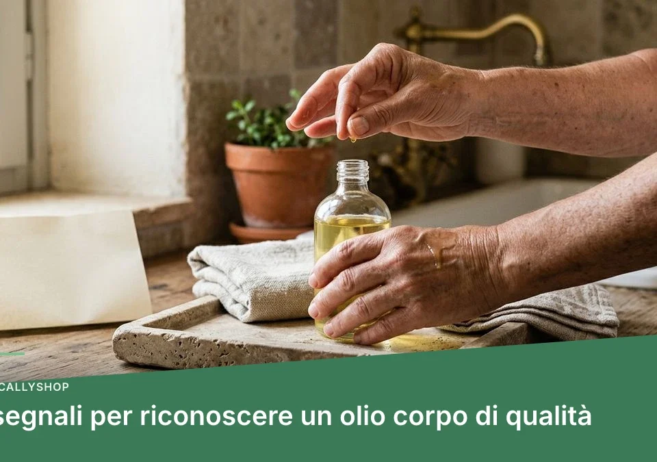 5 segnali per riconoscere un olio corpo di qualità