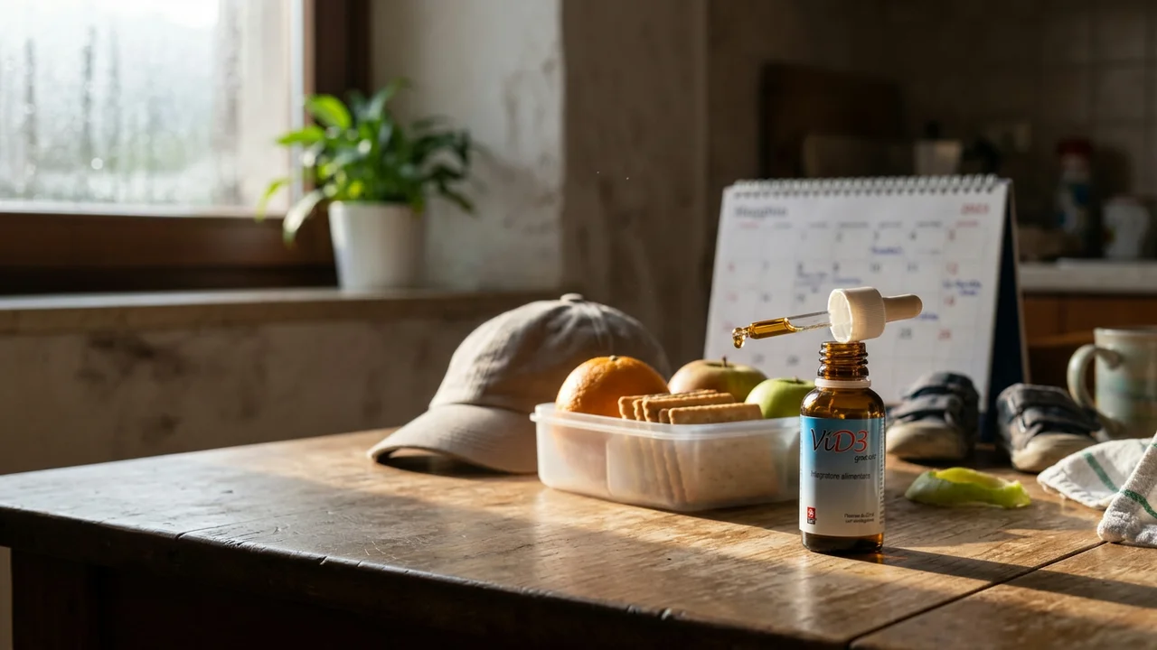 Frutta agrumi e kiwi in tavola per la vitamina C dei bambini