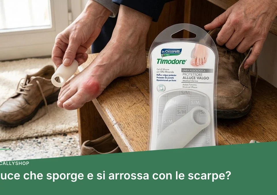 Alluce che sporge e si arrossa con le scarpe?
